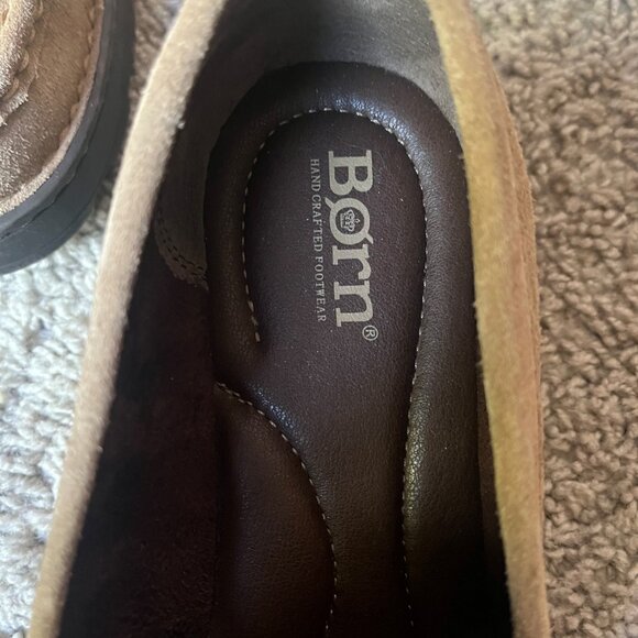 Born Capri Tassel Platform Loafer - Taupe Suede - Picture 4 of 5